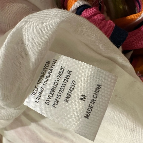 May & July Bold Striped Cut Out Maxi Dress M FREE SHIP - Picture 5 of 5